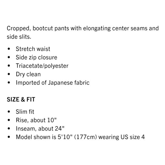 Cinq à Sept ATTICUS Crepe Cropped Pants - Picture 7 of 12